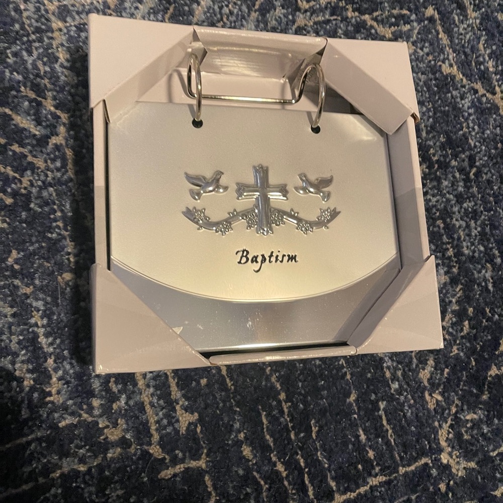 Malden Baptism photo album new in box